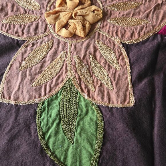 Pier 1 Imports Brown Table Runner/Aari Window Panel - Picture 5 of 9